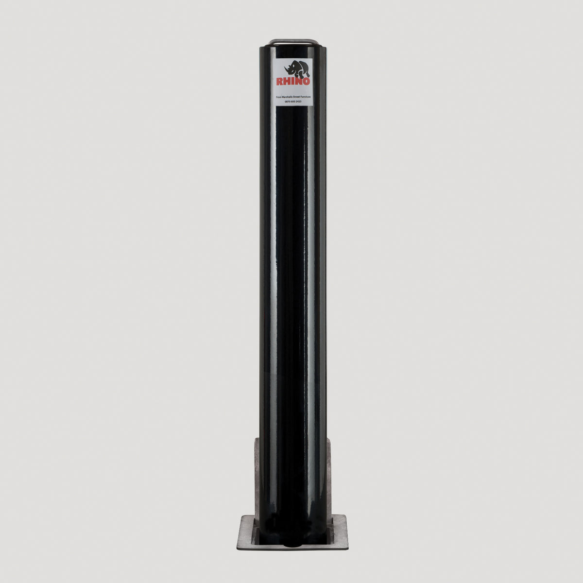 Rhino RT RD4 - Black Steel Telescopic Security Bollard - Powder Coated ...